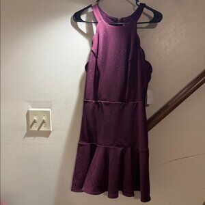 Charlotte Russe Burgundy Sleeveless Dress
